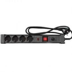 Πολυπριζ.αντικερ.καλ+διακ+θερ.3x1.5mm 1.5μ Καλωδ.4σουκ Ανθρ