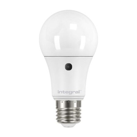 Integral Led Low Energy Dusk Till Dawn Sensor Light Bulb Es E27 60w Warm White 2700k