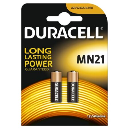 Duracell Specialty Alkaline Mn21 Battery 12v, Pack of 2