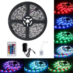 Σετ Ταινία LED RGB 5 μέτρων 12V με Τηλεχειριστήριο