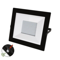 Προβολέας Led-smd 100w Φωτοκύτταρο 4000κ Ip65 Mαύρος