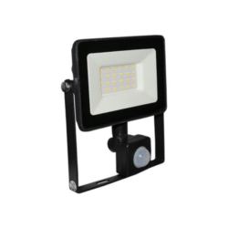 Προβολέας Led-smd 20w Με Ανιχνευτή Κίνησης 4100k Ip65 Μαύρο